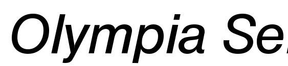 Olympia Serial RegularItalic DB Font