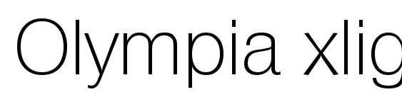 Olympia xlight Font
