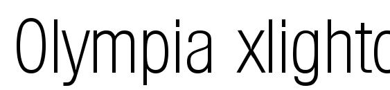 Olympia xlightcond Font