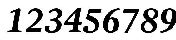 Olympian LT Bold Italic Font, Number Fonts