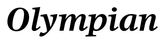 Шрифт Olympian LT Bold Italic