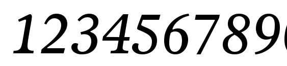 Olympian LT Italic Font, Number Fonts