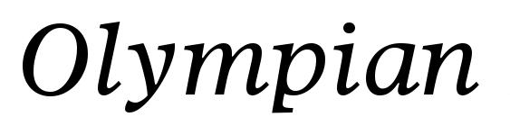 Olympian LT Italic Font