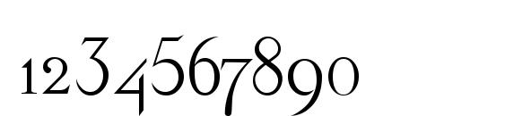 Olympus Normal Font, Number Fonts