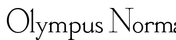 шрифт Olympus Normal, бесплатный шрифт Olympus Normal, предварительный просмотр шрифта Olympus Normal