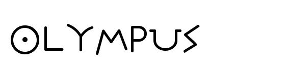 шрифт Olympus, бесплатный шрифт Olympus, предварительный просмотр шрифта Olympus