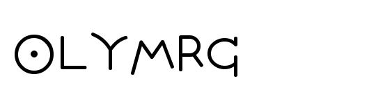 шрифт Olymrg, бесплатный шрифт Olymrg, предварительный просмотр шрифта Olymrg