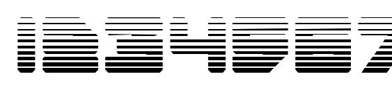 Omega 3 Gradient Font, Number Fonts