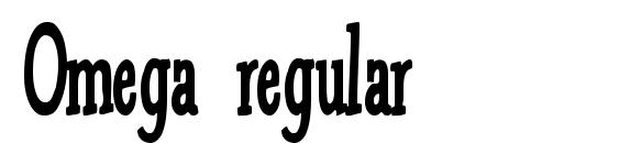 Omega regular Font