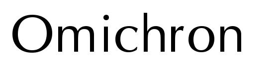 Omichron Font