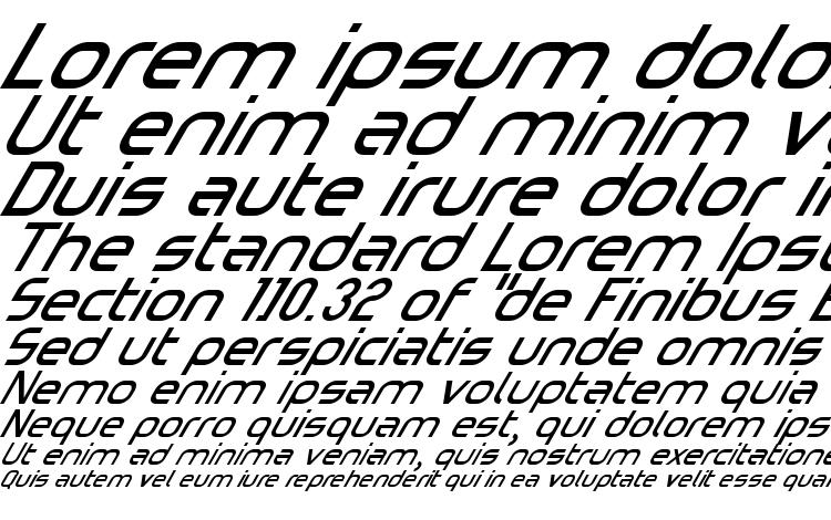 specimens Omicron Zeta Slant font, sample Omicron Zeta Slant font, an example of writing Omicron Zeta Slant font, review Omicron Zeta Slant font, preview Omicron Zeta Slant font, Omicron Zeta Slant font