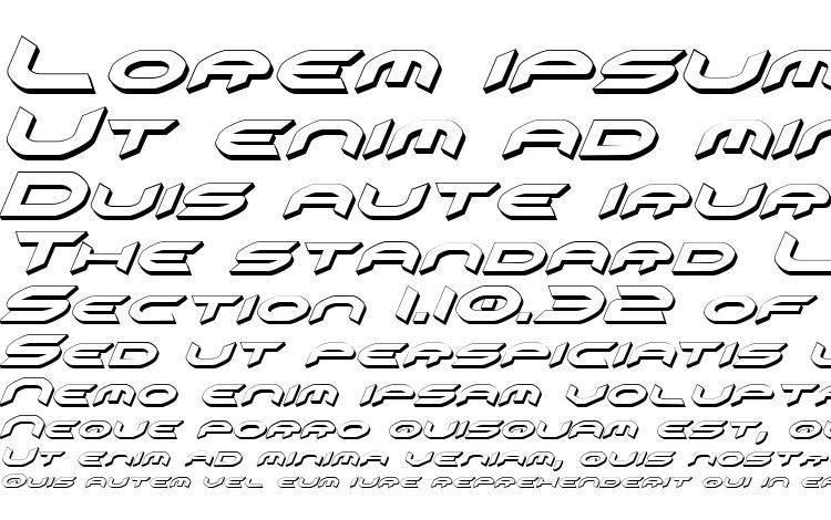 specimens Omni Girl 3D Italic font, sample Omni Girl 3D Italic font, an example of writing Omni Girl 3D Italic font, review Omni Girl 3D Italic font, preview Omni Girl 3D Italic font, Omni Girl 3D Italic font