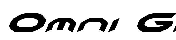 шрифт Omni Girl Italic, бесплатный шрифт Omni Girl Italic, предварительный просмотр шрифта Omni Girl Italic