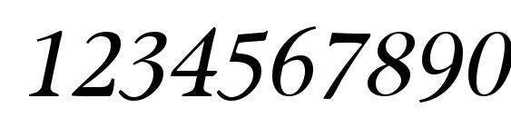 Omnibus Italic Font, Number Fonts