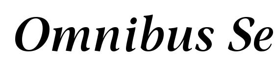 Omnibus SemiBold Italic Font