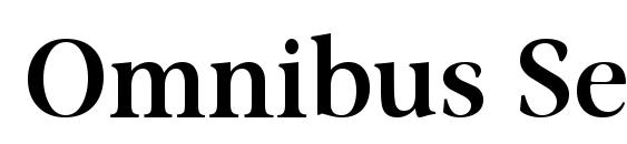 шрифт Omnibus SemiBold, бесплатный шрифт Omnibus SemiBold, предварительный просмотр шрифта Omnibus SemiBold