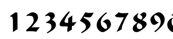 Ondine Regular Font, Number Fonts