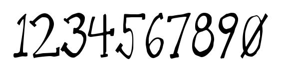 Oneld Font, Number Fonts