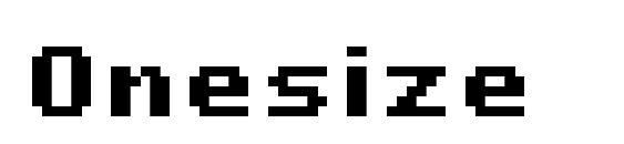 шрифт Onesize, бесплатный шрифт Onesize, предварительный просмотр шрифта Onesize