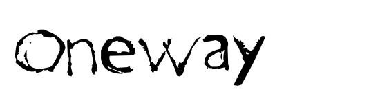 Oneway Font