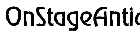 OnStageAntique Regular font, free OnStageAntique Regular font, preview OnStageAntique Regular font