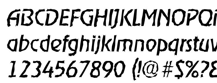 glyphs OnStageRandom Italic font, сharacters OnStageRandom Italic font, symbols OnStageRandom Italic font, character map OnStageRandom Italic font, preview OnStageRandom Italic font, abc OnStageRandom Italic font, OnStageRandom Italic font