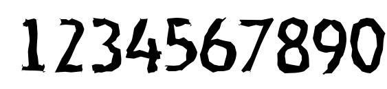 OnStageRandom Regular Font, Number Fonts