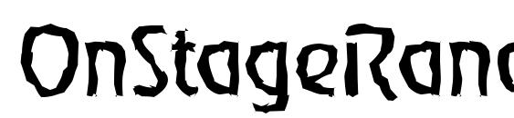 OnStageRandom Regular Font