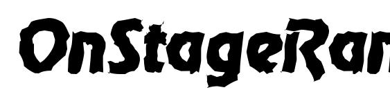 OnStageRandom Xbold Italic font, free OnStageRandom Xbold Italic font, preview OnStageRandom Xbold Italic font