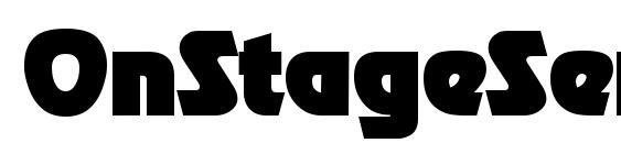 OnStageSerial Black Regular Font