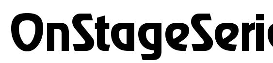 OnStageSerial Bold Font