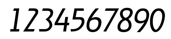 OnStageSerial Light Italic Font, Number Fonts