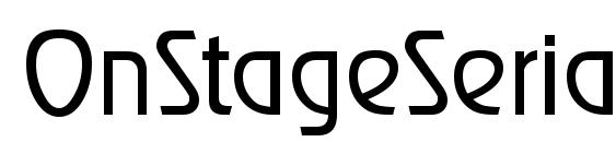 OnStageSerial Light Regular Font
