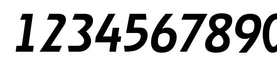 OnStageSerial Medium Italic Font, Number Fonts