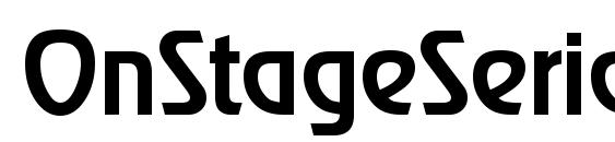 OnStageSerial Medium Regular font, free OnStageSerial Medium Regular font, preview OnStageSerial Medium Regular font