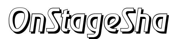 OnStageShadow Italic Font
