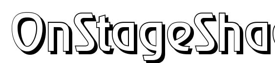 OnStageShadow Regular Font