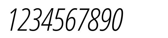 Open Sans Condensed Light Italic Font, Number Fonts