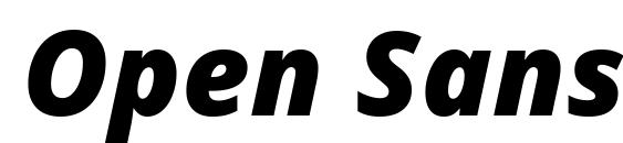 шрифт Open Sans Extrabold Italic, бесплатный шрифт Open Sans Extrabold Italic, предварительный просмотр шрифта Open Sans Extrabold Italic