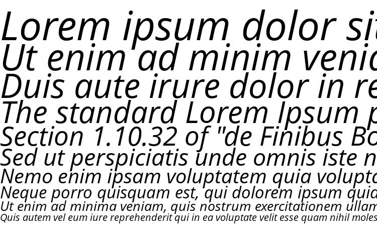 specimens Open Sans Italic font, sample Open Sans Italic font, an example of writing Open Sans Italic font, review Open Sans Italic font, preview Open Sans Italic font, Open Sans Italic font