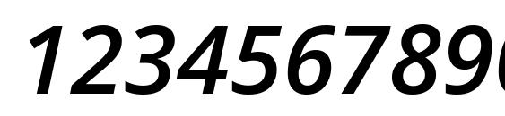 Open Sans Semibold Italic Font, Number Fonts