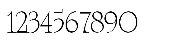 Opera Font, Number Fonts