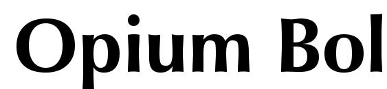 Opium Bold Font