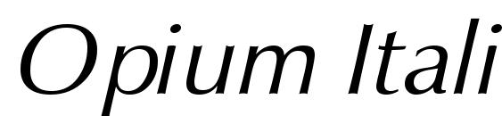 Шрифт Opium Italic