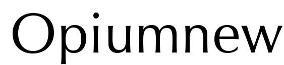 Opiumnewc Font