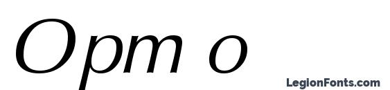 Opm o font, free Opm o font, preview Opm o font