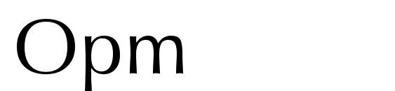 Opm font, free Opm font, preview Opm font