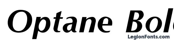 Optane Bold Italic font, free Optane Bold Italic font, preview Optane Bold Italic font