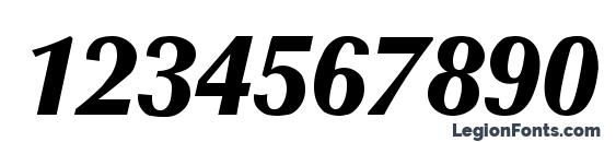 Optane ExtraBold Italic Font, Number Fonts