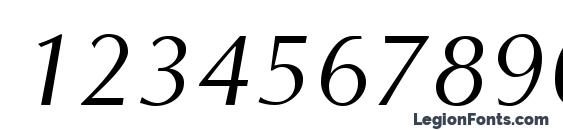 Optane Italic Font, Number Fonts